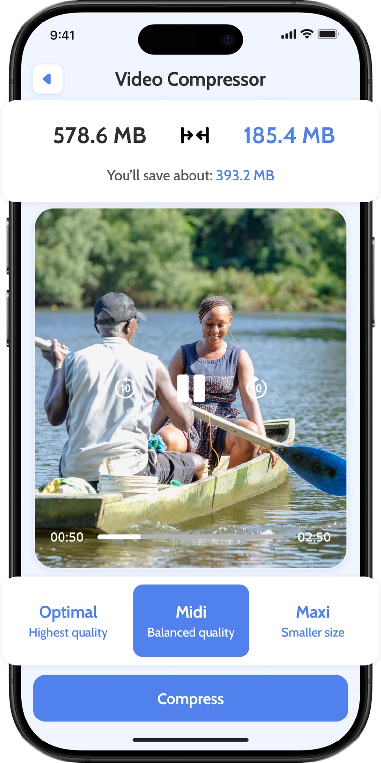 Video Compressor screen